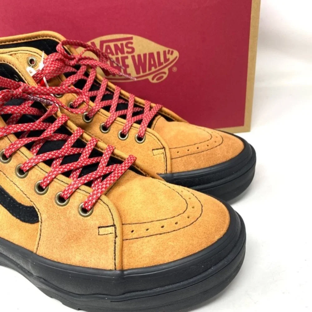 VANS Hiker Suede Sentry Sk8-Hi Boots For Women Black Brown Sneakers VN0A5KY5Y49 - Picture 9 of 10